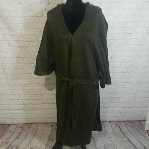 NWT FREE PEOPLE one size green sweater coat, $160.00